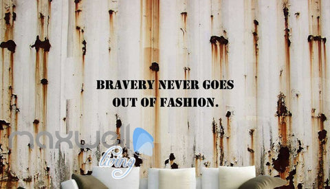 Image of Inspirational Quote Rusty White Wall Art Wall Murals Wallpaper Decals Prints Decor IDCWP-JB-000123