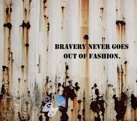 Image of Inspirational Quote Rusty White Wall Art Wall Murals Wallpaper Decals Prints Decor IDCWP-JB-000123