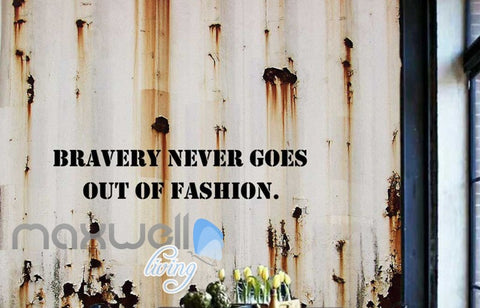 Image of Inspirational Quote Rusty White Wall Art Wall Murals Wallpaper Decals Prints Decor IDCWP-JB-000123