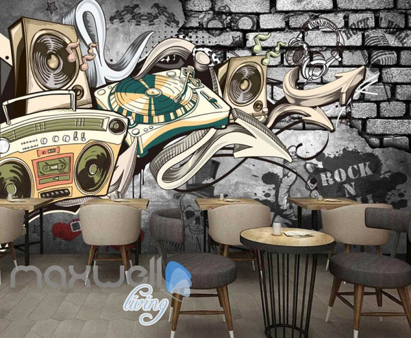 DJ Music Mix Speaker Wall Mural – IDecoRoom