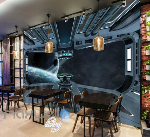 Image of Space Station Slor System View Art Wall Murals Wallpaper Decals Prints Decor IDCWP-JB-000147