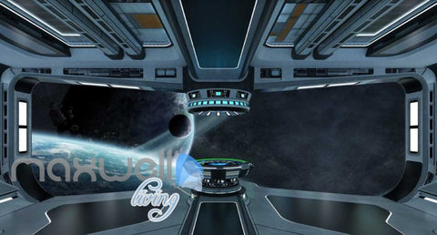 Image of Space Station Slor System View Art Wall Murals Wallpaper Decals Prints Decor IDCWP-JB-000147