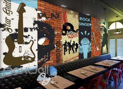 Image of Rock Singer Star Collection Art Wall Murals Wallpaper Decals Prints Decor IDCWP-JB-000195