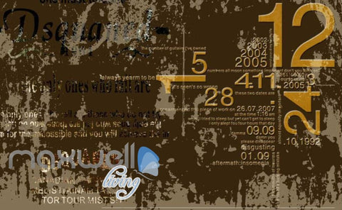 Image of Grunge Words And Letter Poster Art Wall Murals Wallpaper Decals Prints Decor IDCWP-JB-000201