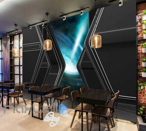 Image of View Of Space Wormhole Art Wall Murals Wallpaper Decals Prints Decor IDCWP-JB-000219