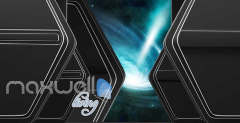 Image of View Of Space Wormhole Art Wall Murals Wallpaper Decals Prints Decor IDCWP-JB-000219