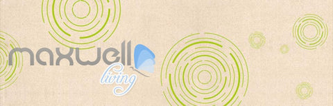 Image of Green Circle Patterns On Wall Art Wall Murals Wallpaper Decals Prints Decor IDCWP-JB-000222
