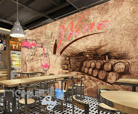 Image of Sepia Paper Wallpaper Drink Wine Art Wall Murals Wallpaper Decals Prints Decor IDCWP-JB-000252