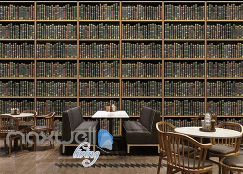 Image of Library Shelves Art Wall Murals Wallpaper Decals Prints Decor IDCWP-JB-000261