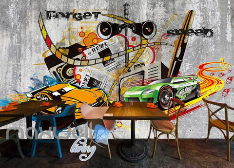 Image of Graphic Art Design Racing Cars Art Wall Murals Wallpaper Decals Prints Decor IDCWP-JB-000285