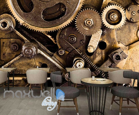 Image of Poster Of Rusted Gears Art Wall Murals Wallpaper Decals Prints Decor IDCWP-JB-000299