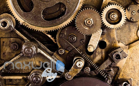Image of Poster Of Rusted Gears Art Wall Murals Wallpaper Decals Prints Decor IDCWP-JB-000299