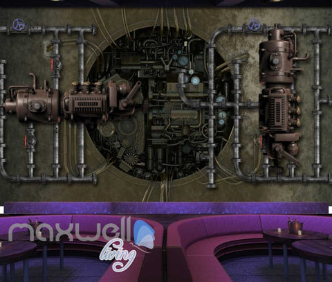 Image of Graphic Art Design Old Industrial 3D Wall Poster Art Wall Murals Wallpaper Decals Prints Decor IDCWP-JB-000304