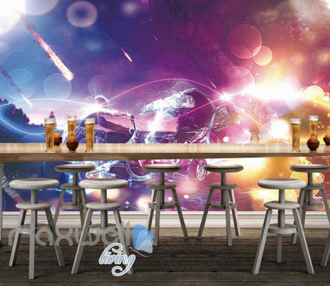 Image of Graphic Art Design Industrial Woman Face Art Wall Murals Wallpaper Decals Prints Decor IDCWP-JB-000363