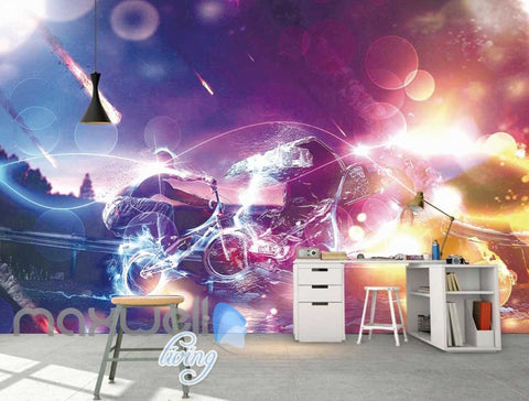 Image of Graphic Art Design Industrial Woman Face Art Wall Murals Wallpaper Decals Prints Decor IDCWP-JB-000363