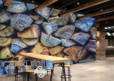 Image of Piles Of Wood Art Wall Murals Wallpaper Decals Prints Decor IDCWP-JB-000398