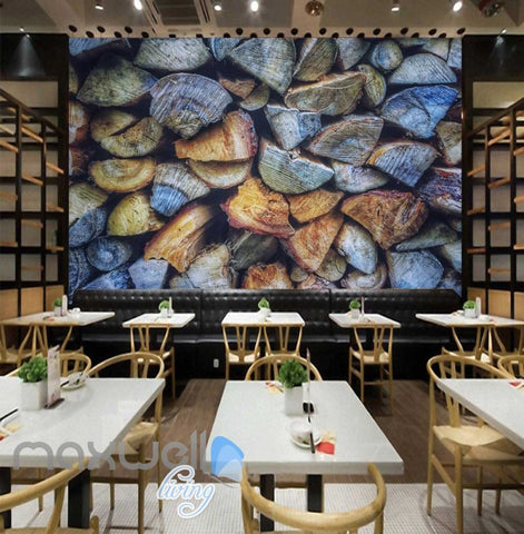 Image of Piles Of Wood Art Wall Murals Wallpaper Decals Prints Decor IDCWP-JB-000398