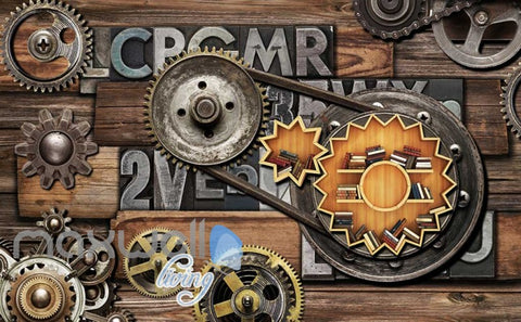 Image of Wall chain letter display design Art Wall Murals Wallpaper Decals Prints D¨¦cor IDCWP-JB-000421