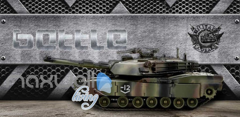 Image of 3d wallpaper tank with metal wall Art Wall Murals Wallpaper Decals Prints Decor IDCWP-JB-000538