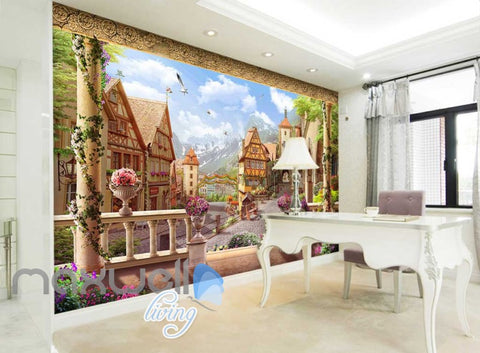 Image of wallpaper german city view Art Wall Murals Wallpaper Decals Prints Decor IDCWP-JB-000608
