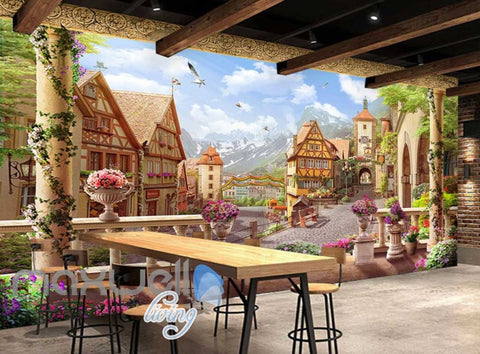 Image of wallpaper german city view Art Wall Murals Wallpaper Decals Prints Decor IDCWP-JB-000608