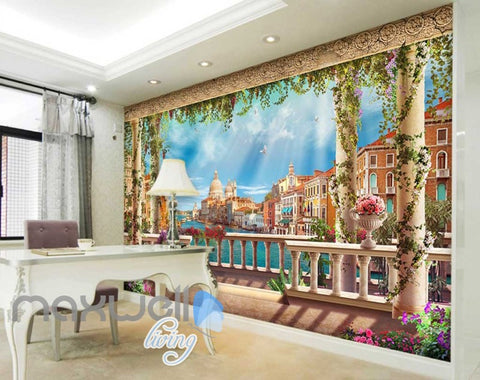 Image of wallpaper venice city view Art Wall Murals Wallpaper Decals Prints Decor IDCWP-JB-000609