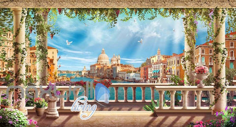 Image of wallpaper venice city view Art Wall Murals Wallpaper Decals Prints Decor IDCWP-JB-000609