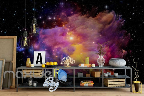 Image of wallpaper space aurora Art Wall Murals Wallpaper Decals Prints Decor IDCWP-JB-000616