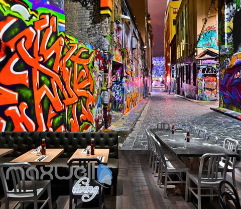 Image of 3d wallpaper graffiti street Art Wall Murals Wallpaper Decals Prints Decor IDCWP-JB-000619