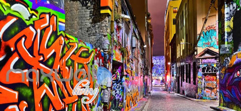 Image of 3d wallpaper graffiti street Art Wall Murals Wallpaper Decals Prints Decor IDCWP-JB-000619