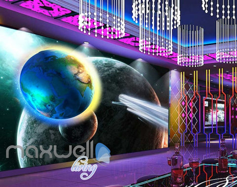 Image of 3D Abstract Planets Art Wall Murals Wallpaper Decals Prints Decor IDCWP-JB-000673