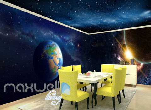Image of Abstract Landscape Planets And World Art Wall Murals Wallpaper Decals Prints Decor IDCWP-JB-000682