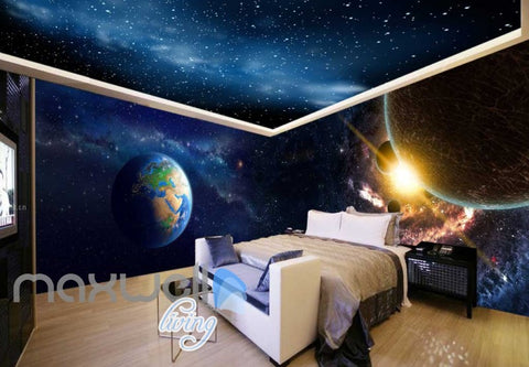 Image of Abstract Landscape Planets And World Art Wall Murals Wallpaper Decals Prints Decor IDCWP-JB-000682