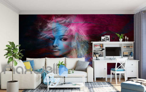 Image of Graphic Design Of Portrait Of Woman Art Wall Murals Wallpaper Decals Prints Decor IDCWP-JB-000749