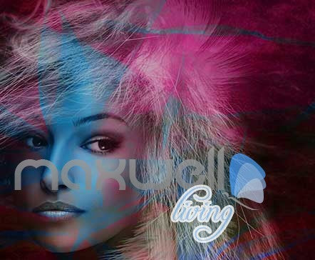 Image of Graphic Design Of Portrait Of Woman Art Wall Murals Wallpaper Decals Prints Decor IDCWP-JB-000749