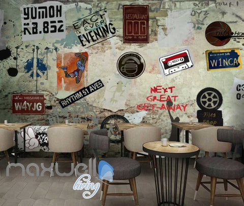 Image of 3D Collague Posters On Damage Wall Art Wall Murals Wallpaper Decals Prints Decor IDCWP-JB-000758