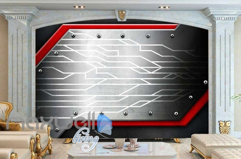 Image of Mettalic Piece On Wall Art Wall Murals Wallpaper Decals Prints Decor IDCWP-JB-000794