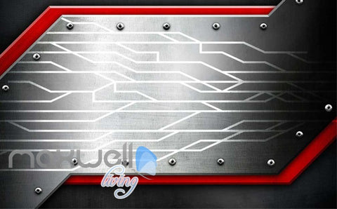 Image of Mettalic Piece On Wall Art Wall Murals Wallpaper Decals Prints Decor IDCWP-JB-000794