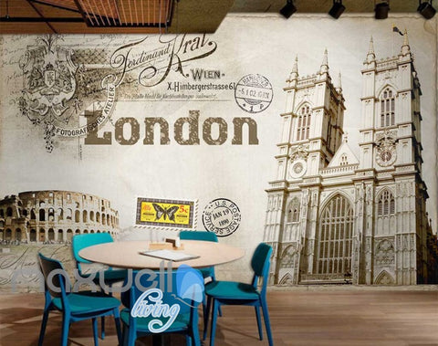 Image of Sepia Colosseum Notre Dame Cathedral Art Wall Murals Wallpaper Decals Prints Decor IDCWP-JB-000796