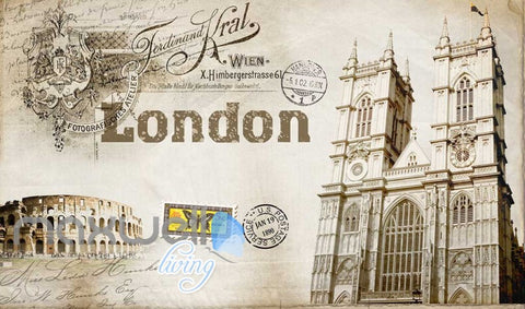 Image of Sepia Colosseum Notre Dame Cathedral Art Wall Murals Wallpaper Decals Prints Decor IDCWP-JB-000796