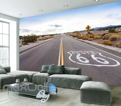 Image of Landscape Of Open Road Art Wall Murals Wallpaper Decals Prints Decor IDCWP-JB-000834