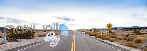 Image of Landscape Of Open Road Art Wall Murals Wallpaper Decals Prints Decor IDCWP-JB-000834