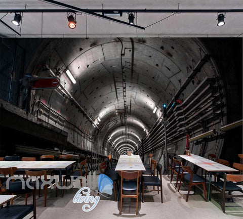 Image of Photograph Underground Tunnel Art Wall Murals Wallpaper Decals Prints Decor IDCWP-JB-000842