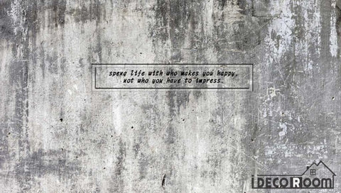 Image of Cement Wall Living Room Art Wall Murals Wallpaper Decals Prints Decor IDCWP-JB-000917