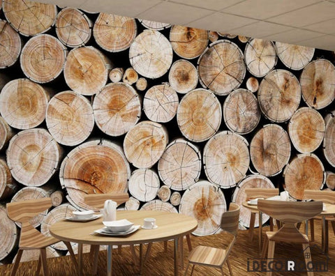 Image of Pile Of Wood Poster Restaurant Art Wall Murals Wallpaper Decals Prints Decor IDCWP-JB-001114