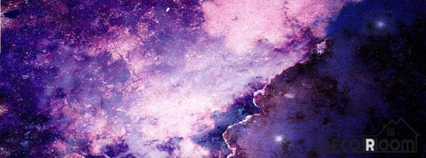 Image of Graphic Design Purple Space Living Room Art Wall Murals Wallpaper Decals Prints Decor IDCWP-JB-001147