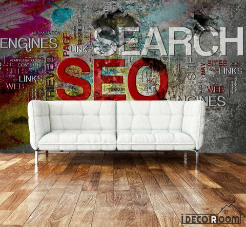 Image of Colorful Wall Seo Search Living Room Art Wall Murals Wallpaper Decals Prints Decor IDCWP-JB-001156