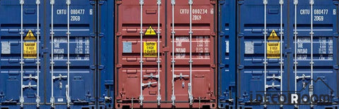 Image of 3D Container Doors Restaurant Art Wall Murals Wallpaper Decals Prints Decor IDCWP-JB-001163