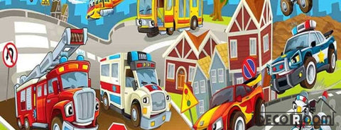 Image of Kids Cartoon Poster Restaurant Art Wall Murals Wallpaper Decals Prints Decor IDCWP-JB-001174