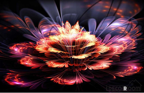 Image of Graphic Design Flower Ktv Club Art Wall Murals Wallpaper Decals Prints Decor IDCWP-JB-001258